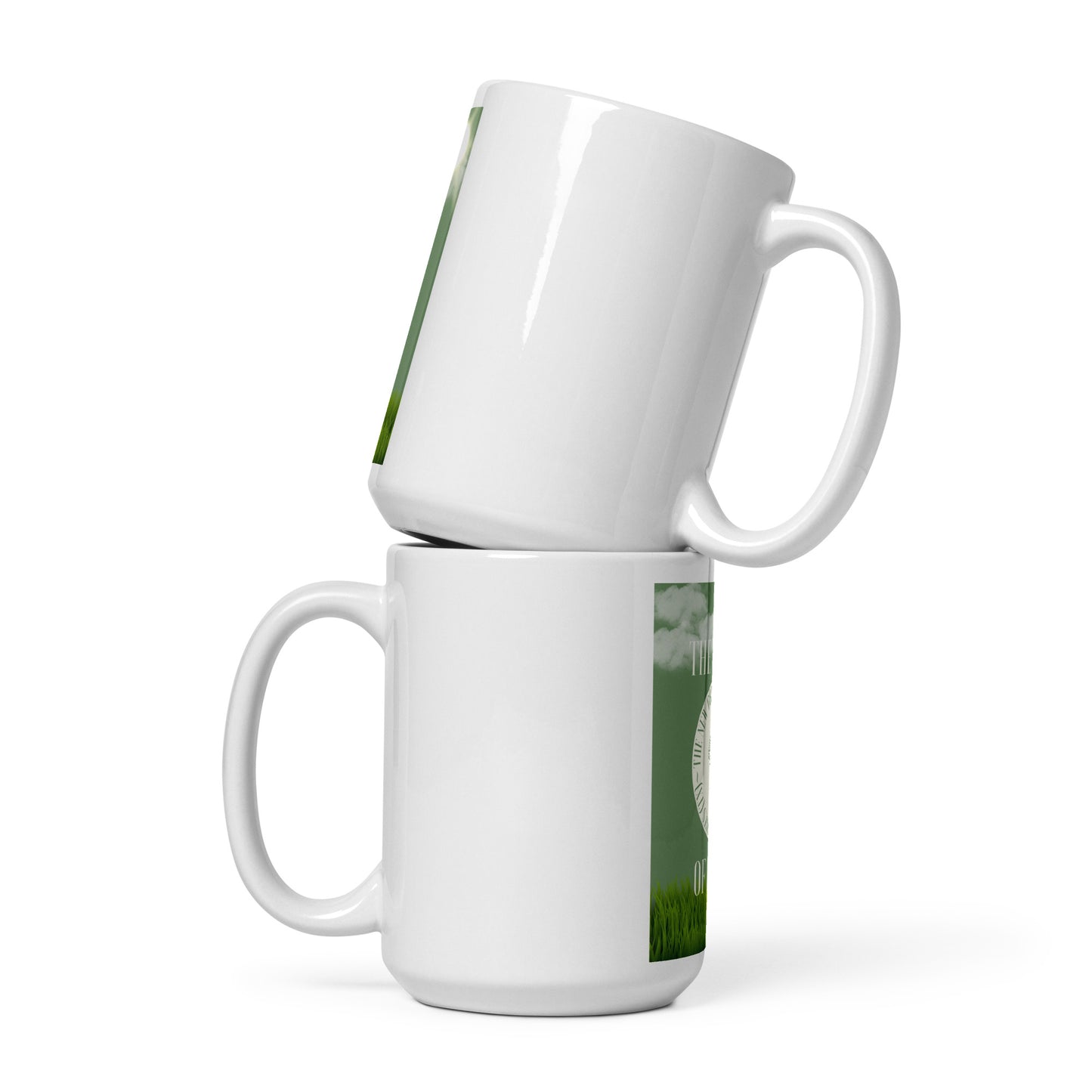 Legion Of Bloom White glossy mug